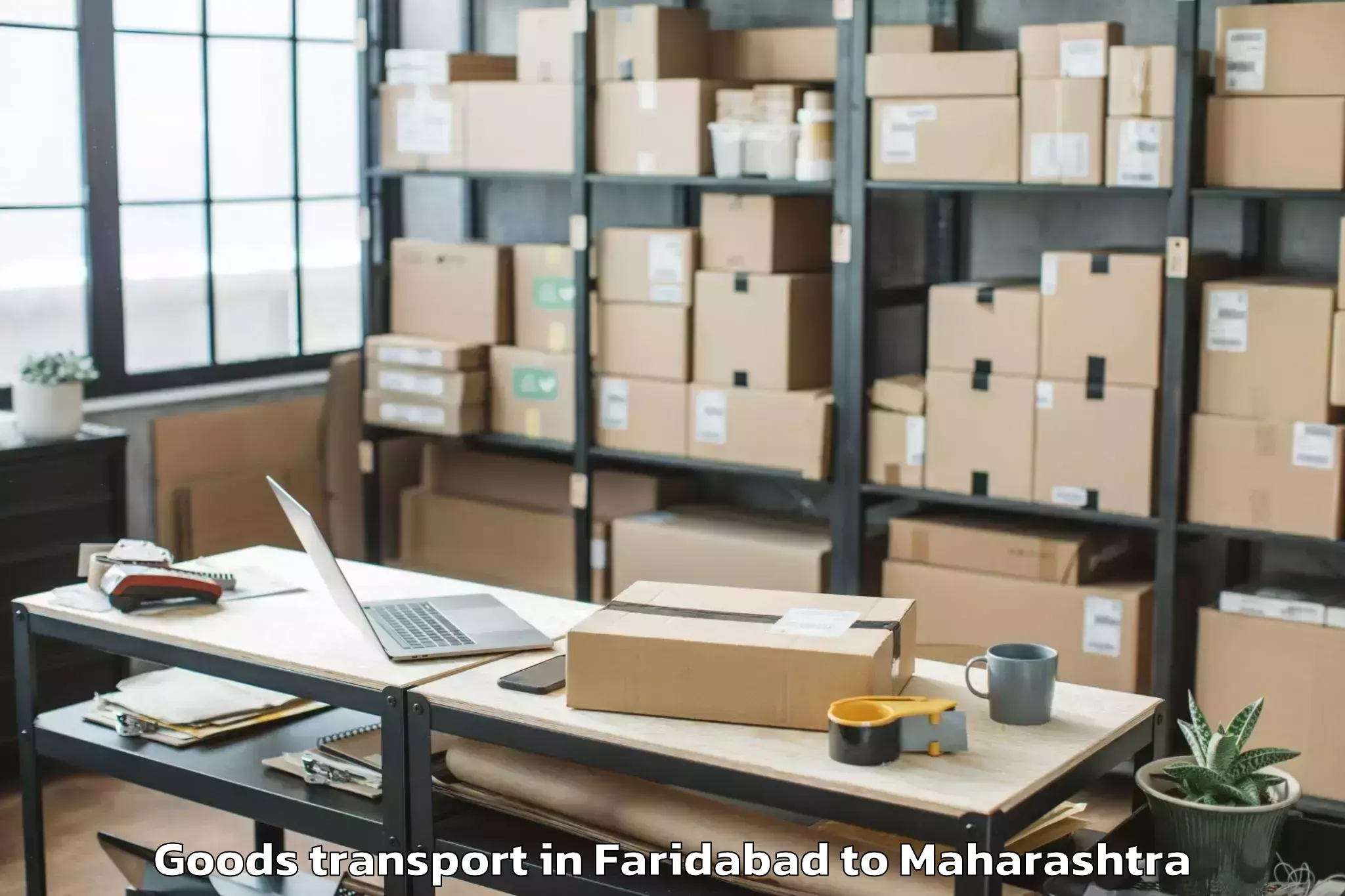 Quality Faridabad to Mehkar Goods Transport